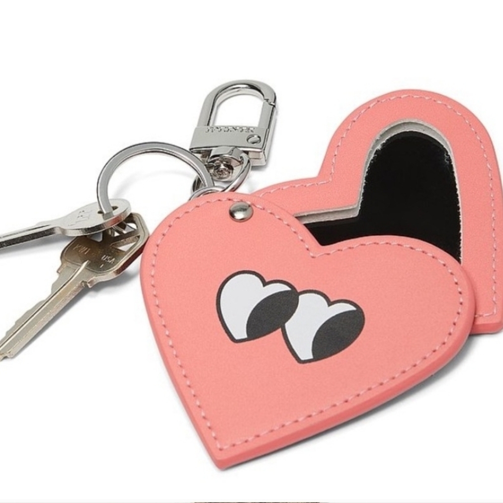 Pink Heart VS Mirror Keychain